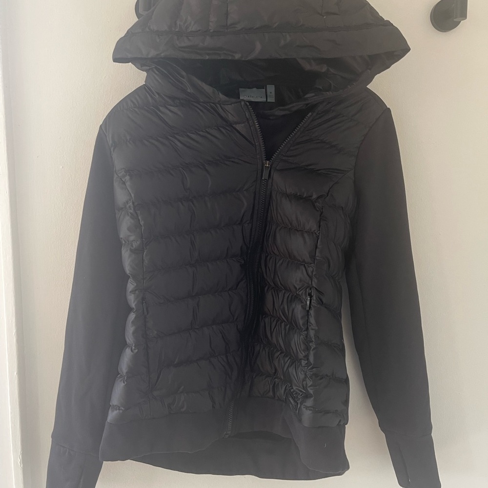 Athlete Black Puffer Jacket